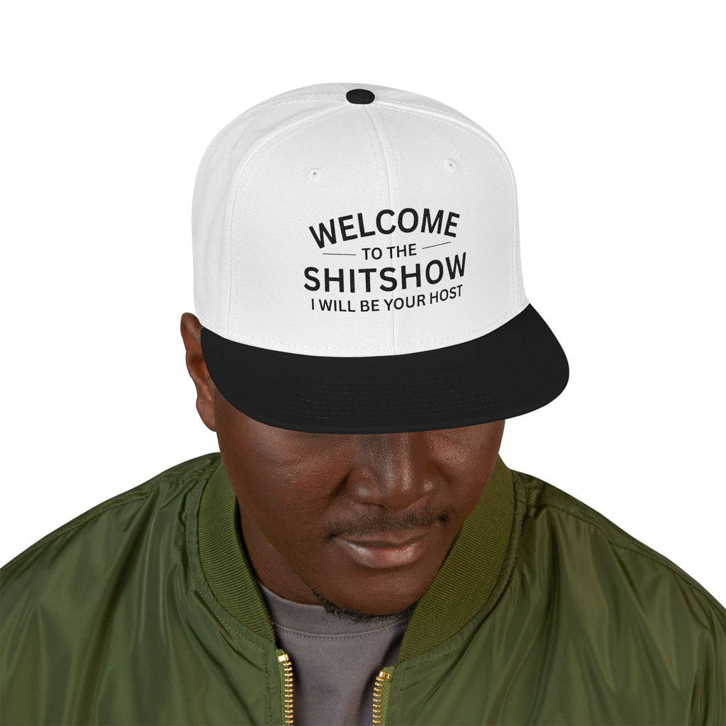 Embroidered Snapback Hat — "Welcome to the Sh*tshow" Streetwear Cap