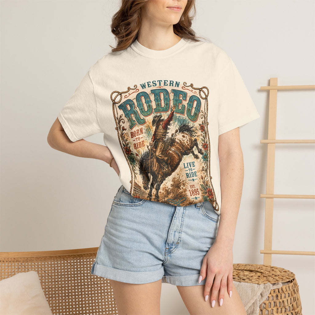 Rodeo Bucking Bronco Graphic T-Shirt