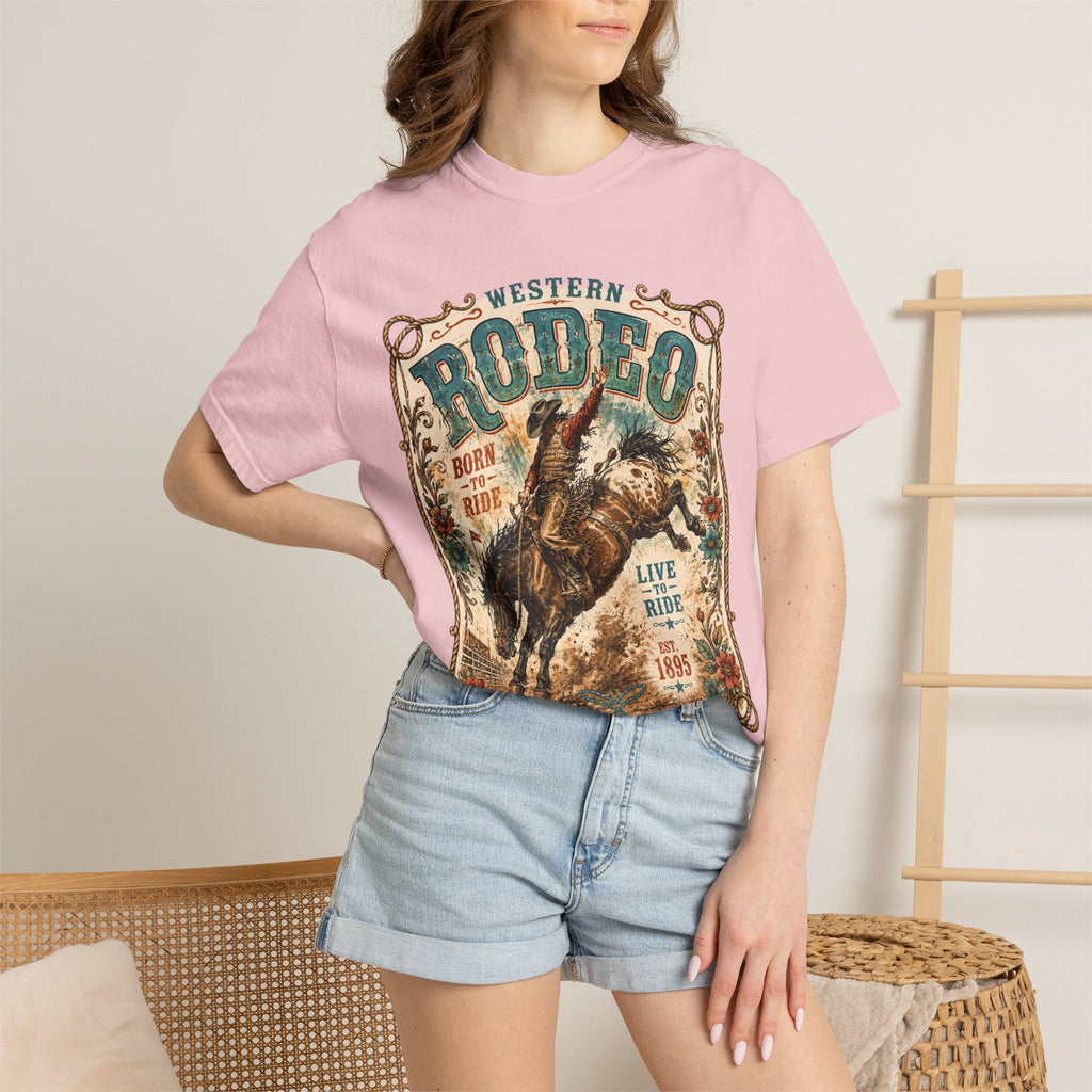 Rodeo Bucking Bronco Graphic T-Shirt