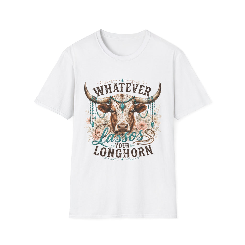 Whatever Longhorn T-Shirt — 'Lassos Your Longhorn' Western Graphic Tee