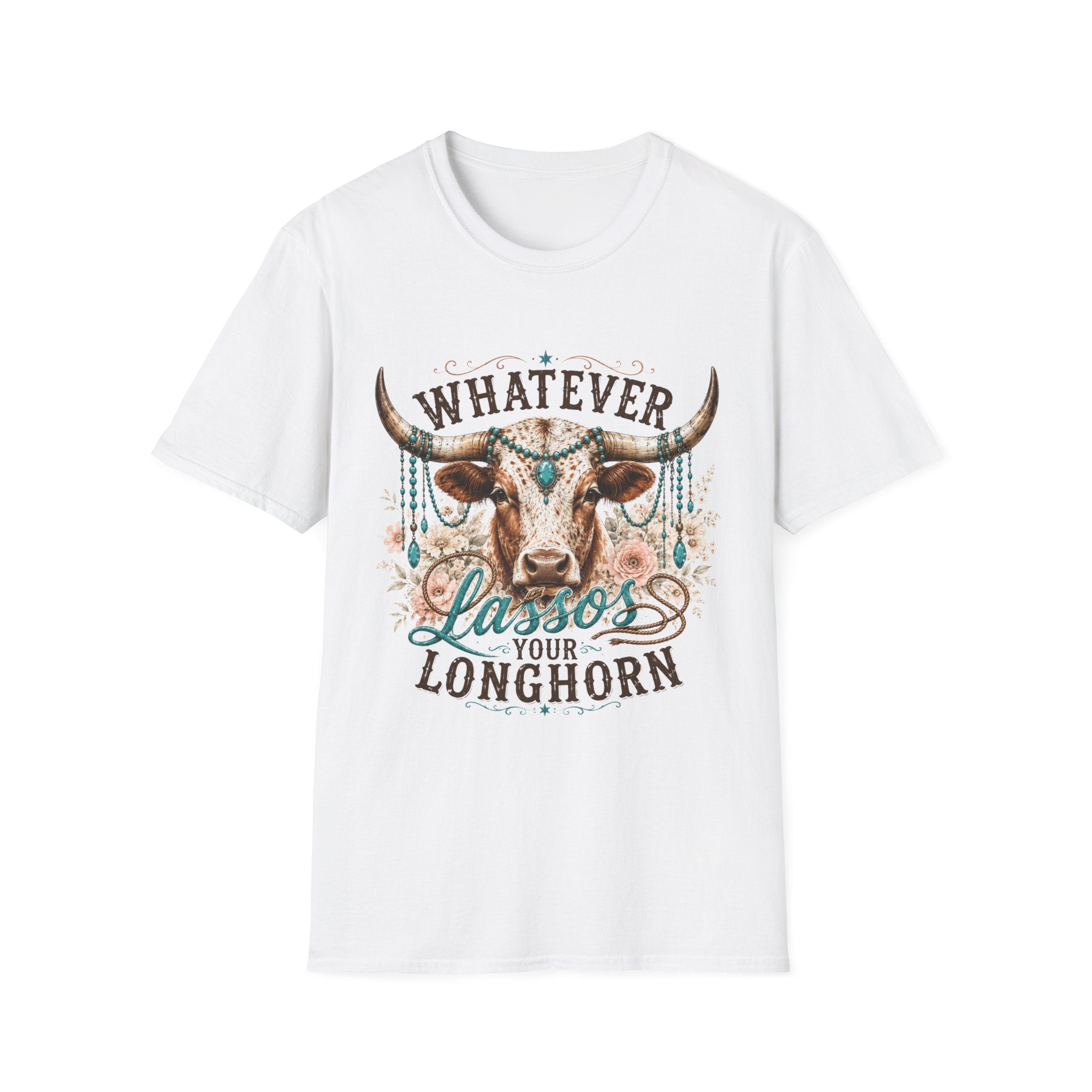 Whatever Longhorn T-Shirt — 'Lassos Your Longhorn' Western Graphic Tee