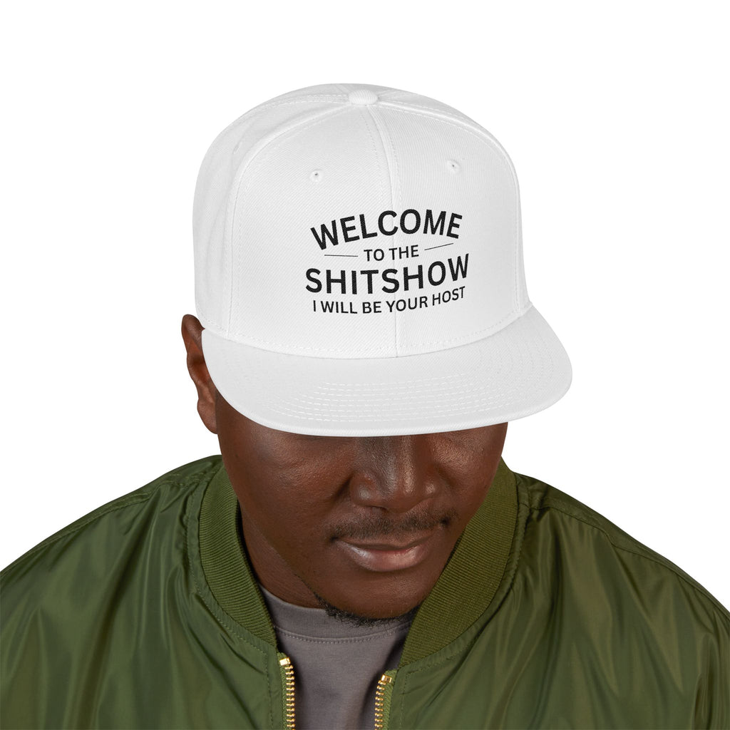 Embroidered Snapback Hat — "Welcome to the Sh*tshow" Streetwear Cap