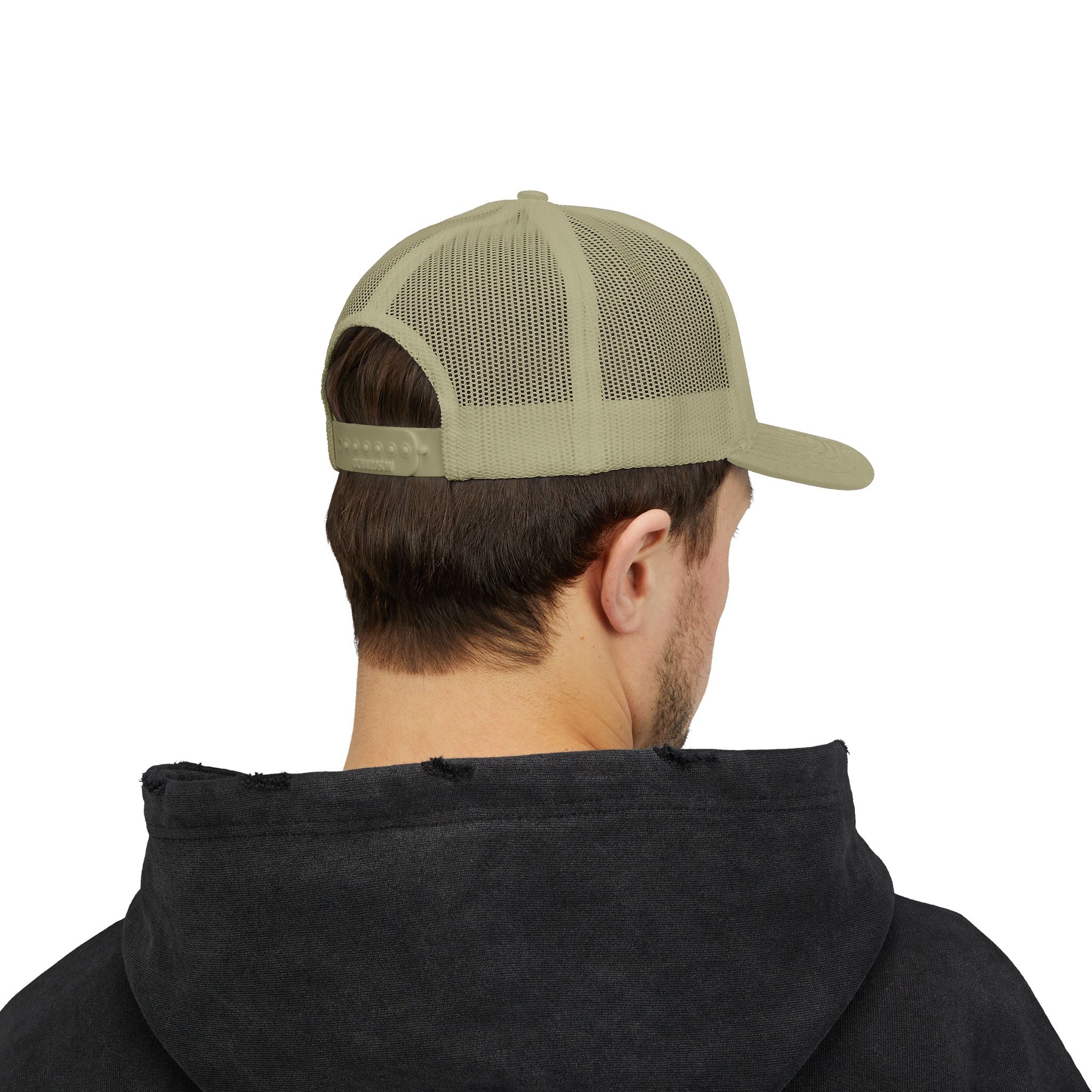 Cowboy Hat Trucker Cap — Western Text Snapback Mesh Hat