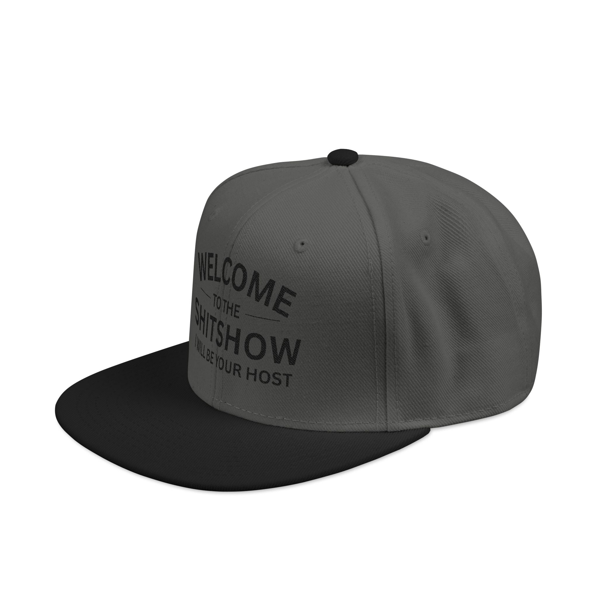 Embroidered Snapback Hat — "Welcome to the Sh*tshow" Streetwear Cap