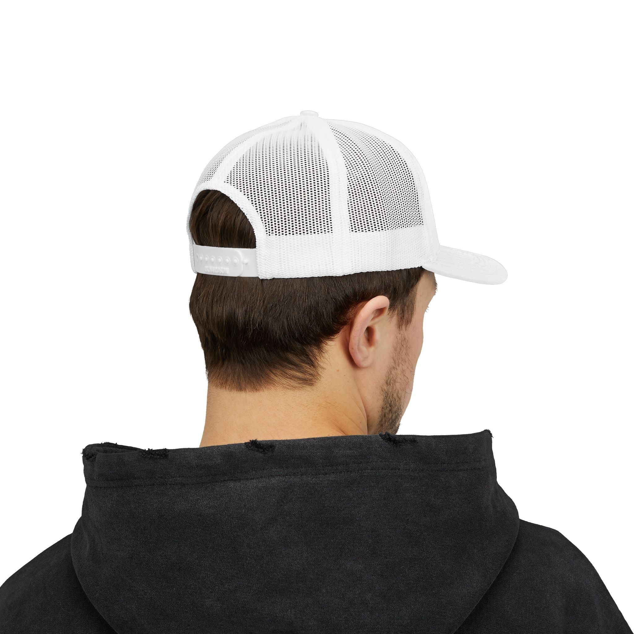 Cowboy Hat Trucker Cap — Western Text Snapback Mesh Hat