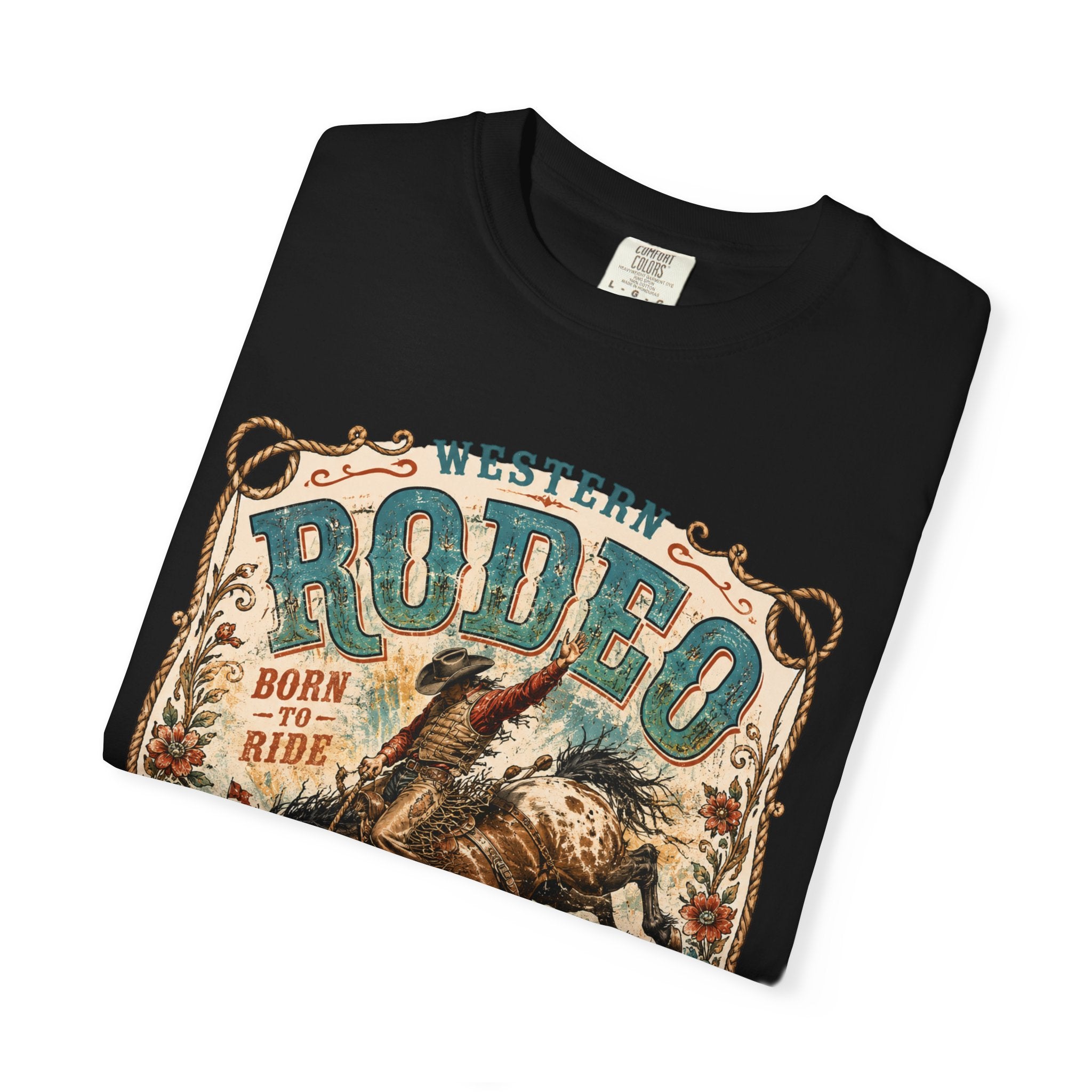 Rodeo Bucking Bronco Graphic T-Shirt