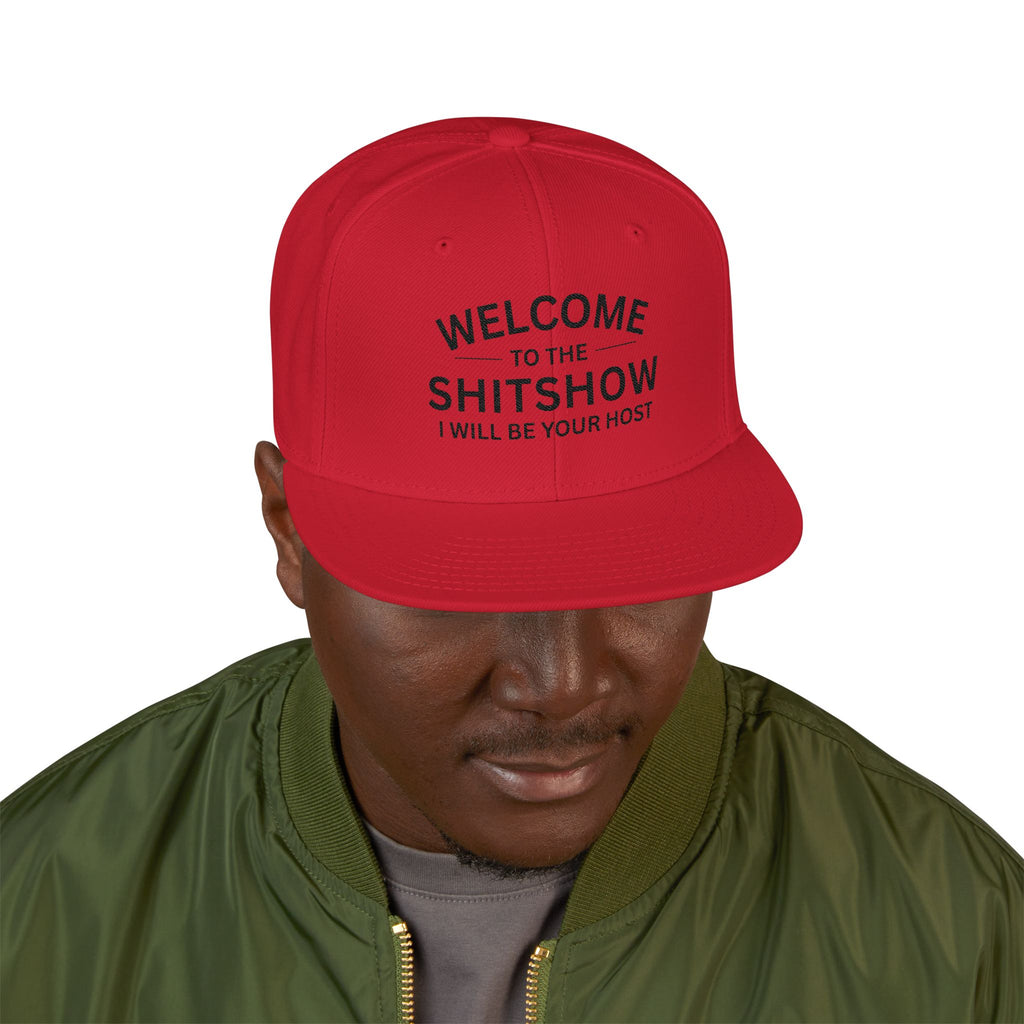 Embroidered Snapback Hat — "Welcome to the Sh*tshow" Streetwear Cap