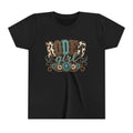 Rodeo Girl Youth Tee — Leopard Print Western Cowgirl Shirt